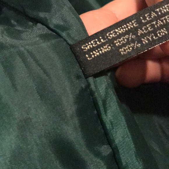 Genuine Leather Emerald Green Vest - Picture 9 of 9